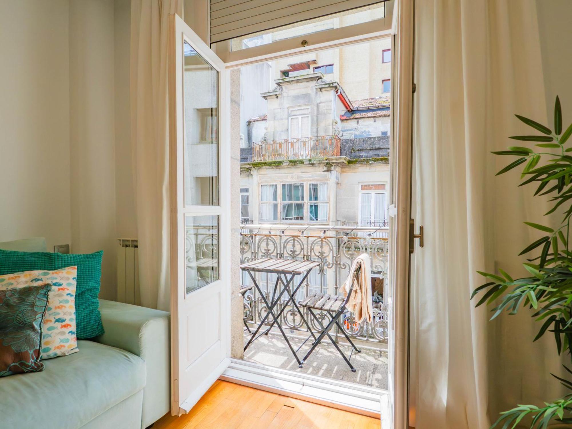 Luxury Centro De Vigo Balcony Apartment Bagian luar foto